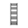 Törölközőszárító radiátor elektromos fűtőpatronnal 50 x 160 cm - Nero Italia AF-14-600W (fekete)