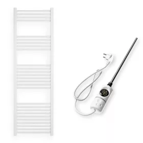   Törölközőszárító radiátor elektromos fűtőpatronnal 50 x 160 cm - Nero Italia C-600W (fehér)