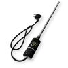 Törölközőszárító radiátor elektromos fűtőpatronnal 60 x 160 cm - Nero Italia S-600W (fekete)