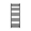 Törölközőszárító radiátor elektromos fűtőpatronnal 60 x 160 cm - Nero Italia S-600W (fekete)