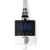 Törölközőszárító radiátor elektromos fűtőpatronnal 60 x 160 cm - Nero Italia AF-13-600W (fehér)