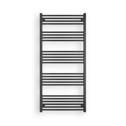 Törölközőszárító radiátor elektromos fűtőpatronnal 75 x 160 cm - Nero Italia AF-13-800W (fekete)