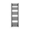Törölközőszárító radiátor elektromos fűtőpatronnal 50 x 170 cm - Nero Italia AF-05-600W (fekete)