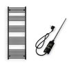 Törölközőszárító radiátor elektromos fűtőpatronnal 60 x 170 cm - Nero Italia C-800W (fekete)