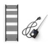 Törölközőszárító radiátor elektromos fűtőpatronnal 60 x 170 cm - Nero Italia AF-13-800W (fekete)