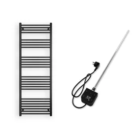   Törölközőszárító radiátor elektromos fűtőpatronnal 60 x 170 cm - Nero Italia AF-05-800W (fekete)