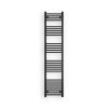 Törölközőszárító radiátor elektromos fűtőpatronnal 40 x 180 cm - Nero Italia S-600W (fekete)