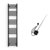 Törölközőszárító radiátor elektromos fűtőpatronnal 40 x 180 cm - Nero Italia AF-05-600W (fekete)