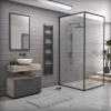 Törölközőszárító radiátor elektromos fűtőpatronnal 40 x 180 cm - Nero Italia AF-14-600W (fekete)