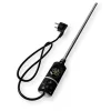Törölközőszárító radiátor elektromos fűtőpatronnal 75 x 180 cm - Nero Italia C-800W (fekete)