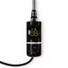 Törölközőszárító radiátor elektromos fűtőpatronnal 75 x 180 cm - Nero Italia C-800W (fekete)