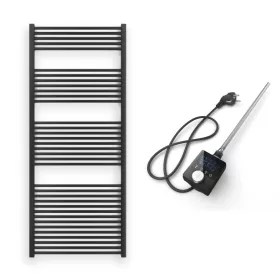   Törölközőszárító radiátor elektromos fűtőpatronnal 75 x 180 cm - Nero Italia AF-13-800W (fekete)