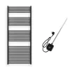 Törölközőszárító radiátor elektromos fűtőpatronnal 75 x 180 cm - Nero Italia AF-05-800W (fekete)