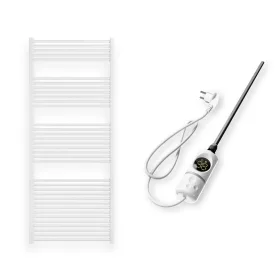   Törölközőszárító radiátor elektromos fűtőpatronnal 75 x 180 cm - Nero Italia C-800W (fehér)