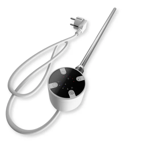 Törölközőszárító radiátor elektromos fűtőpatronnal 30 x 70 cm - Nero Italia AF22-200W (fehér)