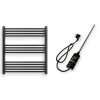 Törölközőszárító radiátor elektromos fűtőpatronnal 75 x 80 cm - Nero Italia C-400W (fekete)