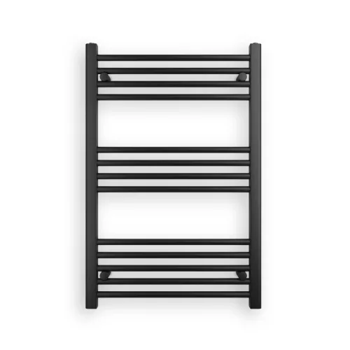 Törölközőszárító radiátor elektromos fűtőpatronnal 60 x 90 cm - Nero Italia AF-14-400W (fekete)