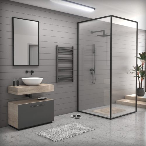 Törölközőszárító radiátor - 60x90 cm