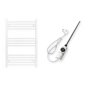 Törölközőszárító radiátor elektromos fűtőpatronnal 60 x 110 cm - Nero Italia -C-400W (fehér)