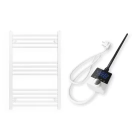 Törölközőszárító radiátor elektromos fűtőpatronnal 60 x 90 cm - Nero Italia -AF-13-400W (fehér)