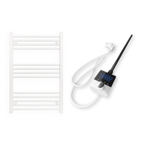 Törölközőszárító radiátor elektromos fűtőpatronnal 60 x 90 cm - Nero Italia -AF-13-400W (fehér)