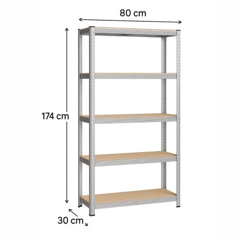 Fém polc 180 x 90 x 40 cm