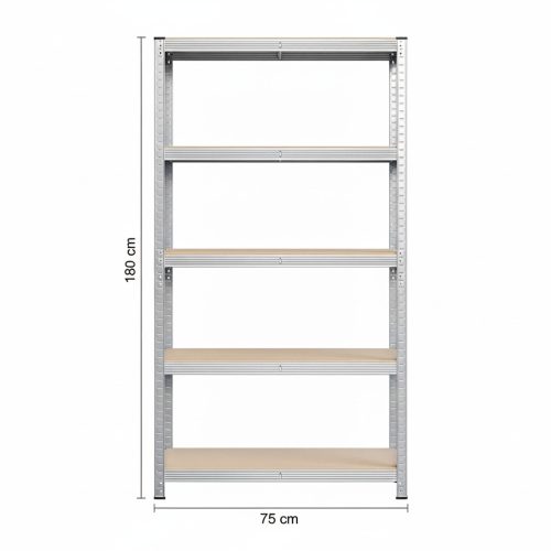 Fém polc 180 x 75 x 40 cm