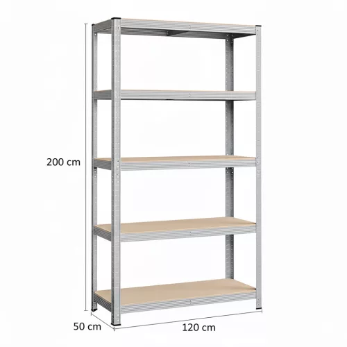 Fém polc 200 x 120 x 50 cm