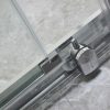 Welland DD-150 elhúzható zuhanyajtó - 150 cm - fekete profil