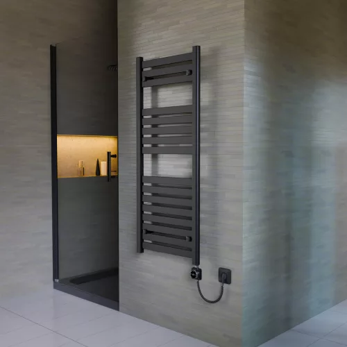 Design radiátor NERO Italia Quadrato - 50 x 120 cm (fekete)