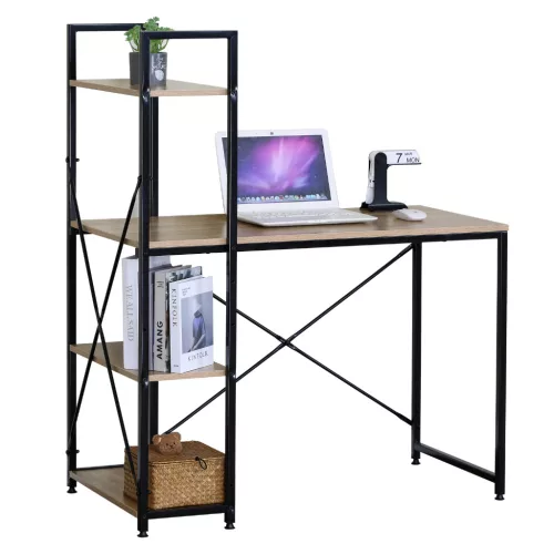 Intenso Compact íróasztal / számítógépasztal polcrendszerrel - 100 x 52 cm