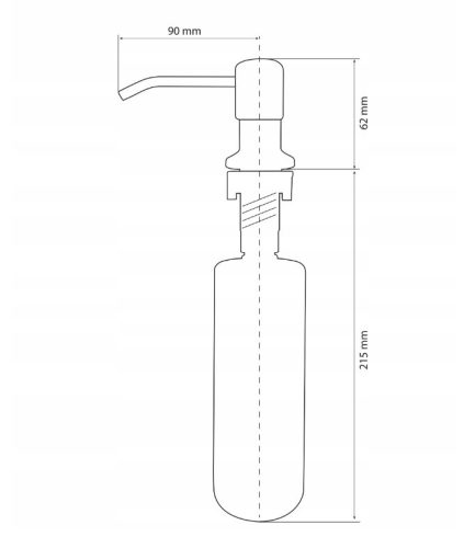 Gamma mosogatószer adagololó (beépíthető)