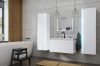 Fürdőszoba bútor szett kerámia mosdóval falra szerelhető - 80 cm