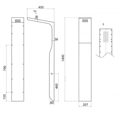 Zuhanypanel - Welland EC-1029