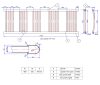 Ecoradco törölközőszárító radiátor 40 x 150 cm (fehér)