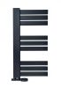 Weberg Ervin design törölközőszárító radiátor 80x40 cm (fekete)