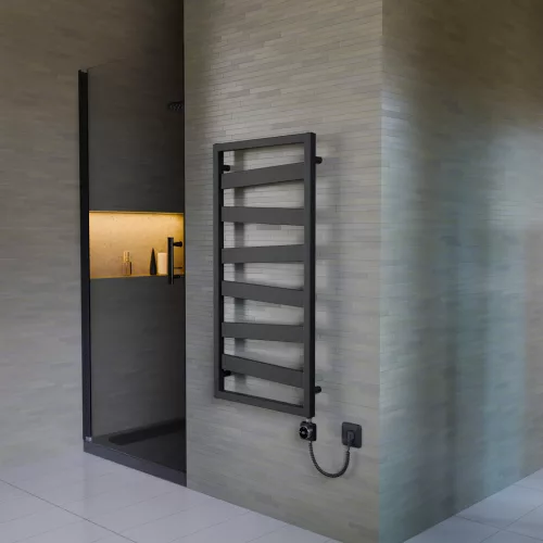 Design radiátor NERO Italia Atlas - 50 x 100 cm (fekete)