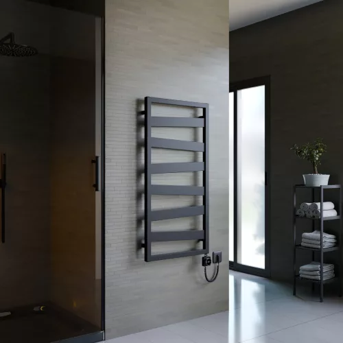 Design radiátor NERO Italia Atlas - 50 x 100 cm (fekete)