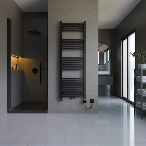 Design radiátor NERO Italia ES01005 - 50 x 150 cm (fekete)