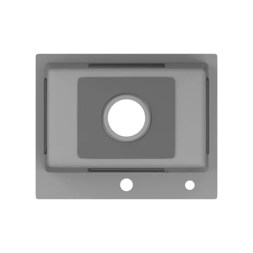 Acél mosogatótálca Nero Italia HS5040 + szárítókosár + szifon (fekete)