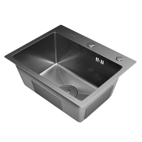 Acél mosogatótálca Nero Italia HS5040 + szárítókosár + szifon