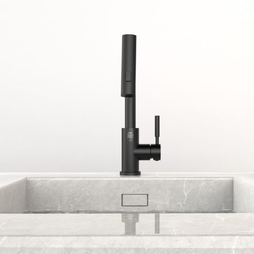 Welland FH-3181E mosogató smart csaptelep (fekete)