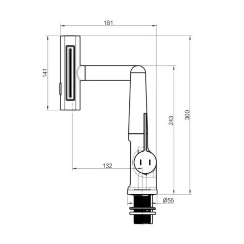 Welland FH-3328E mosogató smart csaptelep (fekete)