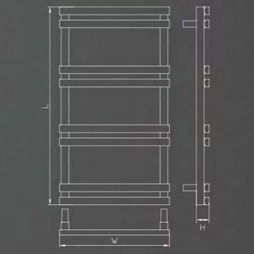 Design radiátor - 110 x 50 cm
