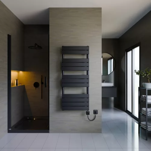 Design radiátor NERO Italia FR01005 - 50 x 120 cm (fekete)