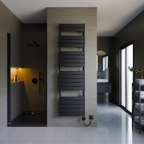 Design radiátor NERO Italia - 50 x 180 cm (fekete)