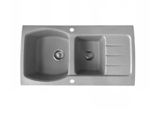 Másfél medencés Gránit Mosogató Szürke