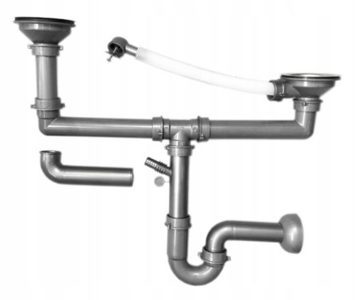 Másfél medencés Gránit Mosogató Szürke