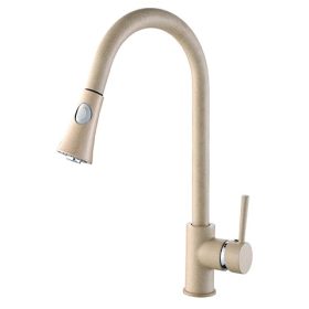 SNAKE gránit mosogató csaptelep - kihúzható fejjel - Bézs