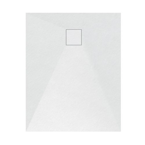 Kőhatású zuhanytálca - 70 x 90 cm - fehér